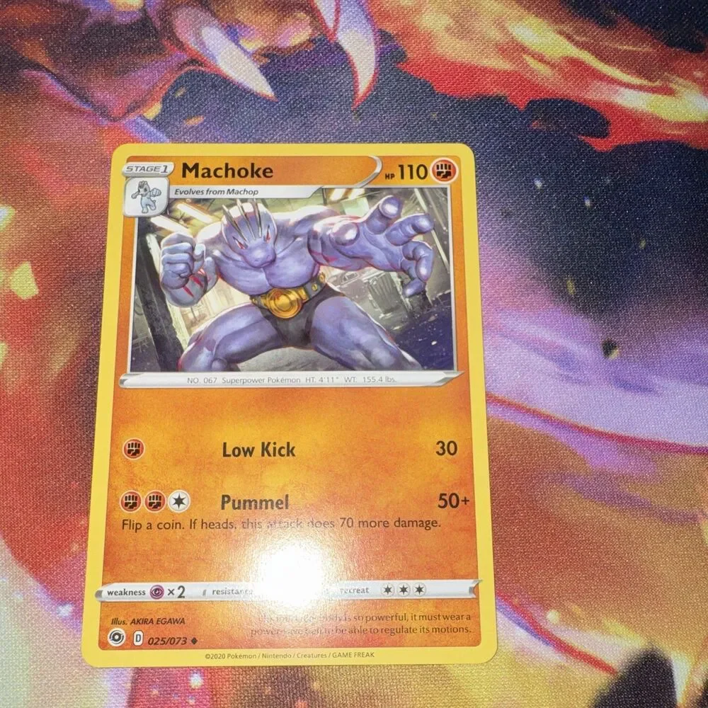 Pokemon Champion’s Path Machop Machoke Machamp Evolution Line Lot 6 Cards Holo